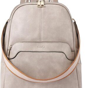 Women’s Leather Convertible Backpack Purse Travel Daypack Shoulder Bag